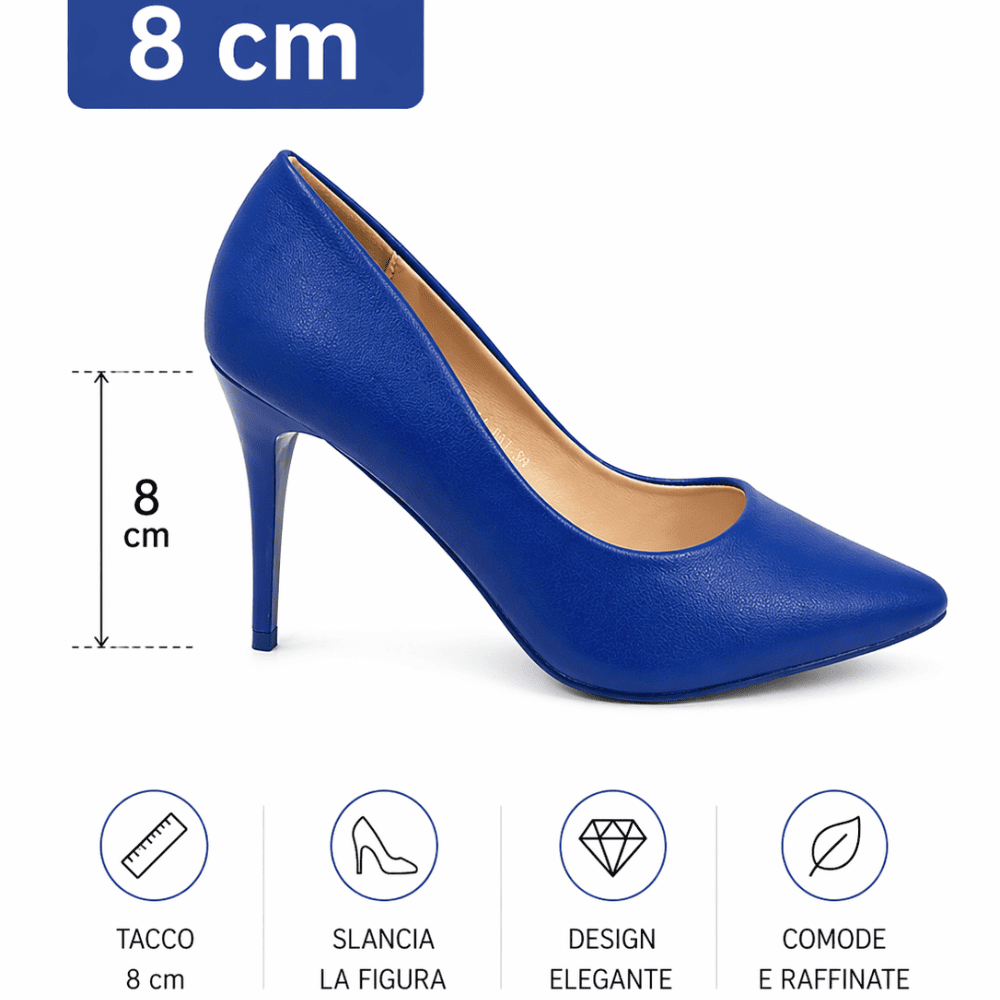 Décolleté Blu Tacco Medio - immagine 5