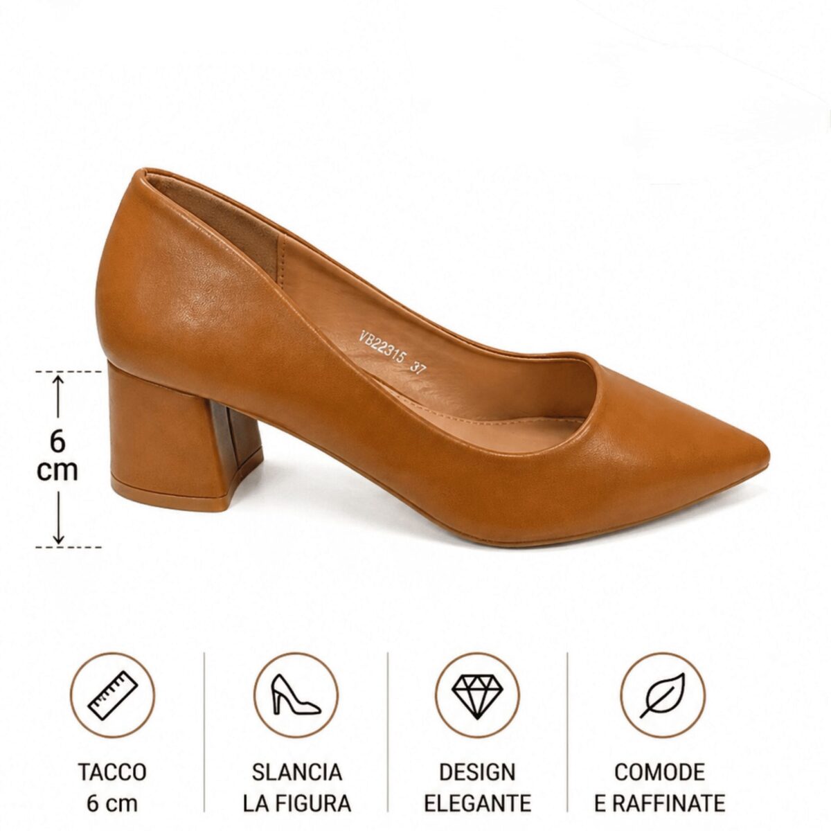 Décolleté Cuoio Classiche - immagine 5