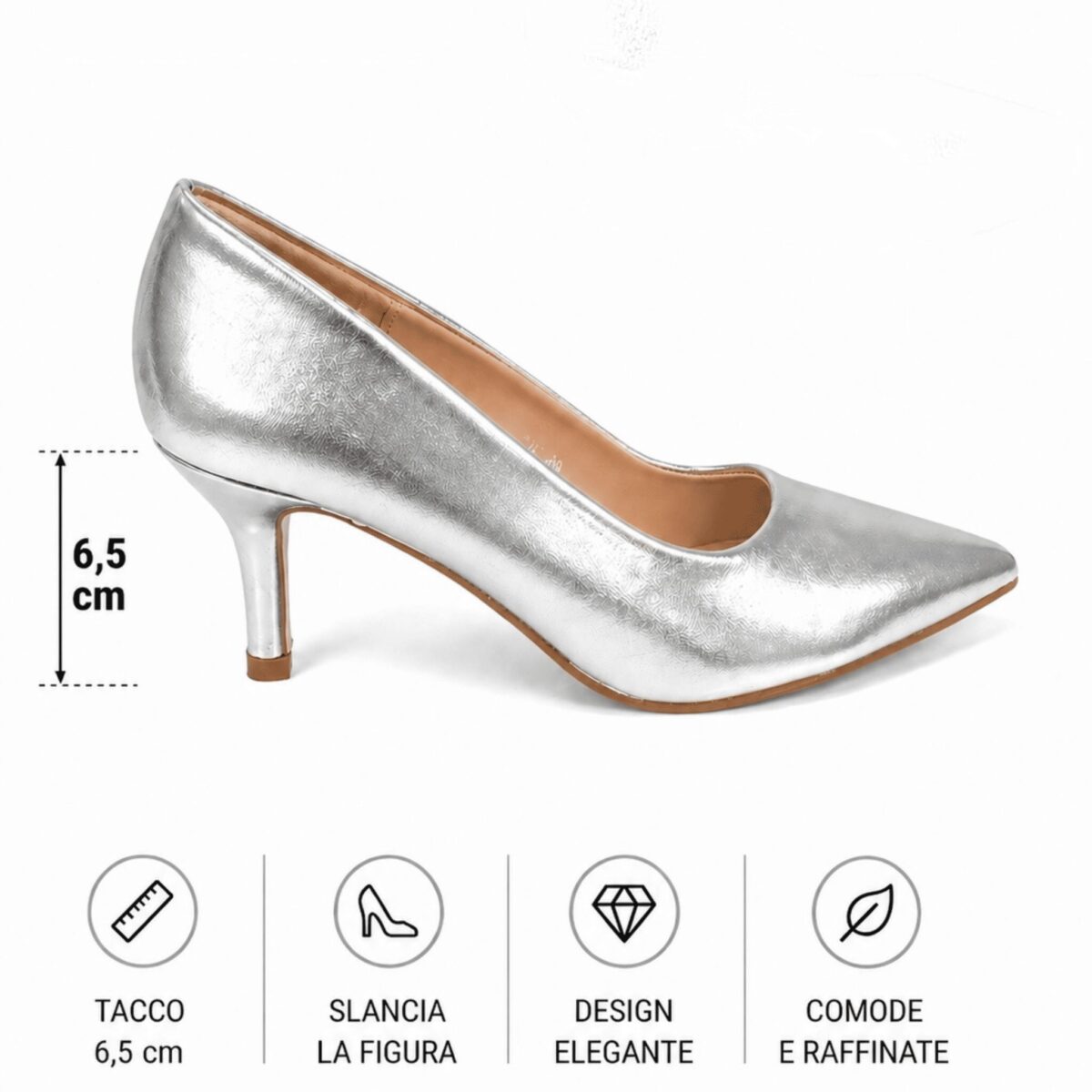 Décolleté Argento - immagine 5