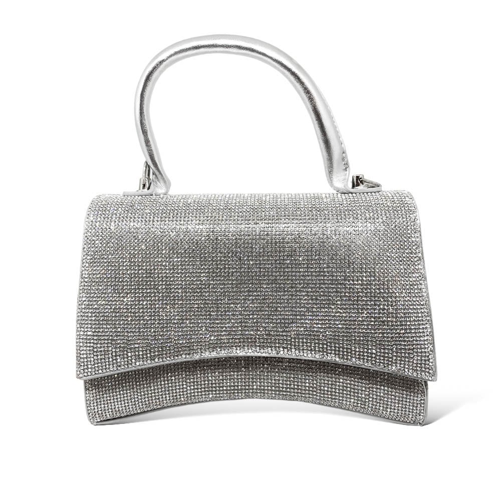 Mini Bag Glitter Argento