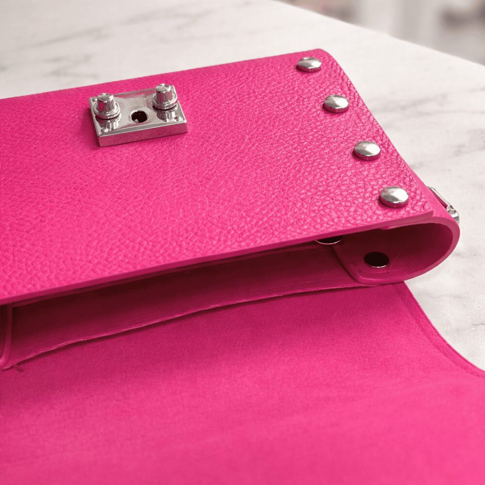 Minibag Fucsia Borchie Argento - immagine 6