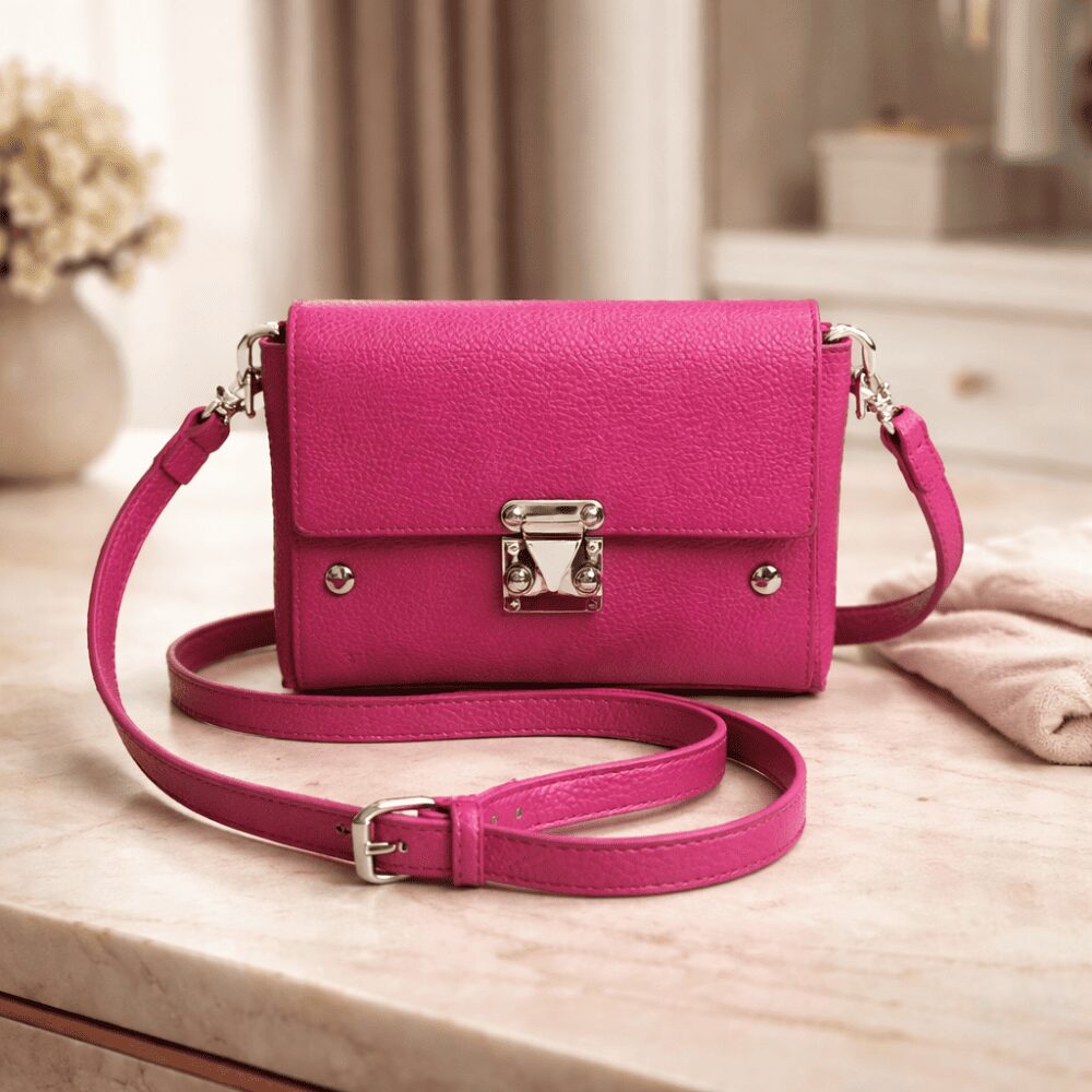 Minibag Fucsia Borchie Argento - immagine 5