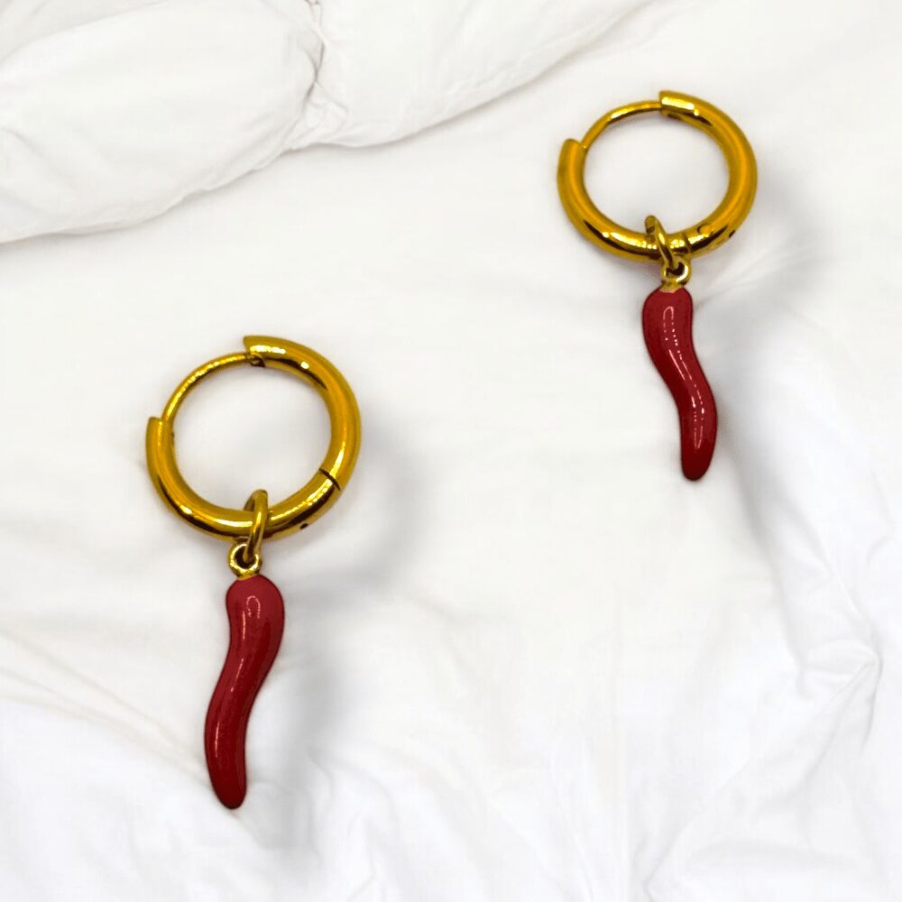 Orecchini Cerchietti Corni