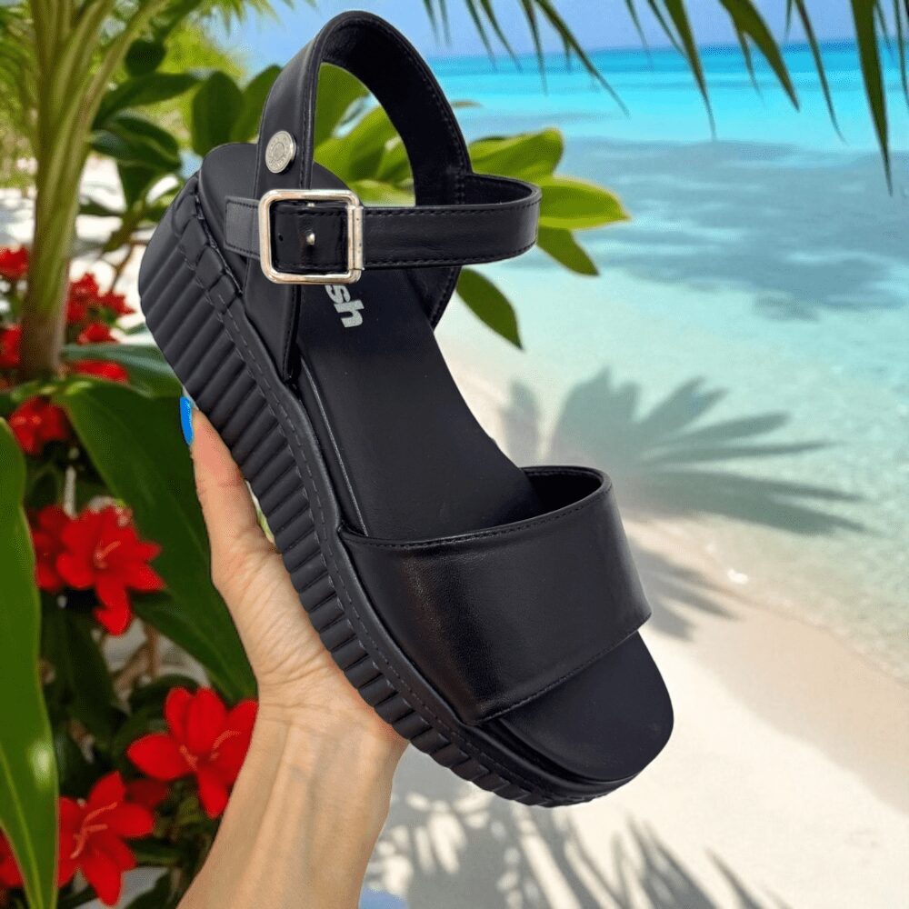 Sandalo Nero Para Zigrinata