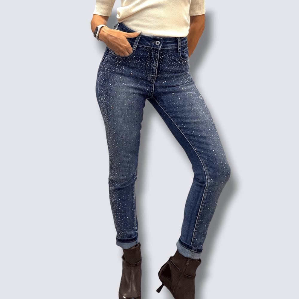 Jeans Skinny Strass