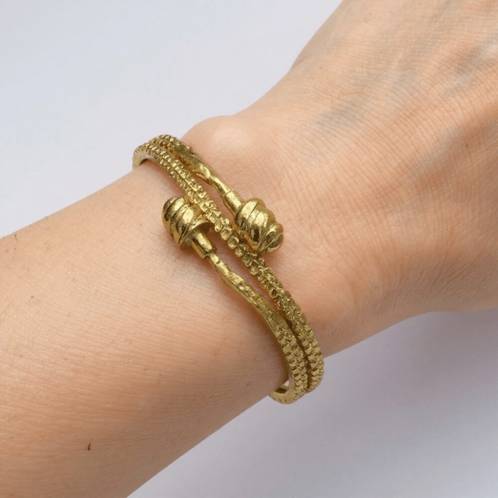 Bracciale Dorato Nodo Intrecciato - immagine 3