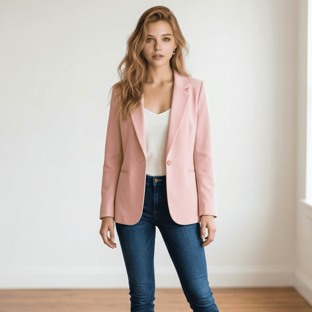 Blazer Rosa Elegante Donna