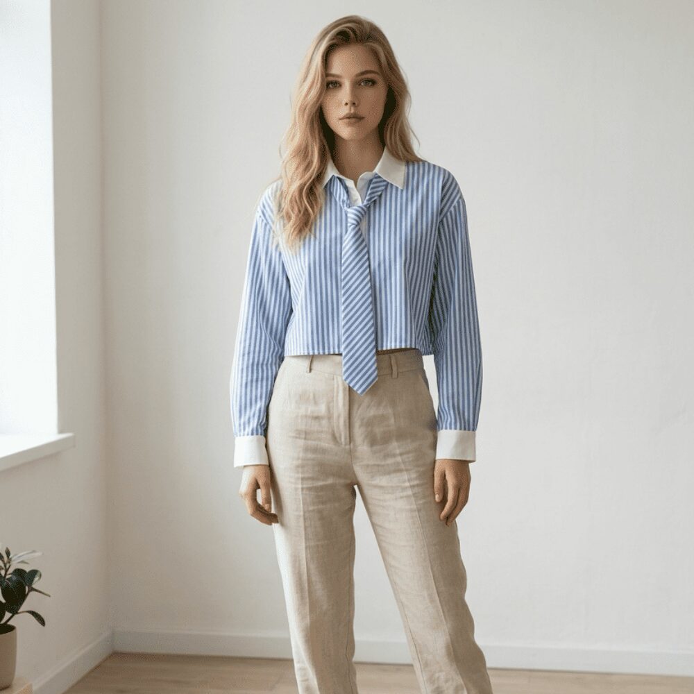 Camicia Corta a Righe