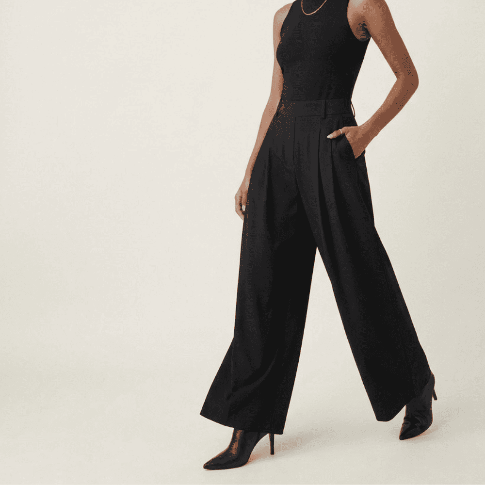 Pantaloni Palazzo Neri Eleganti