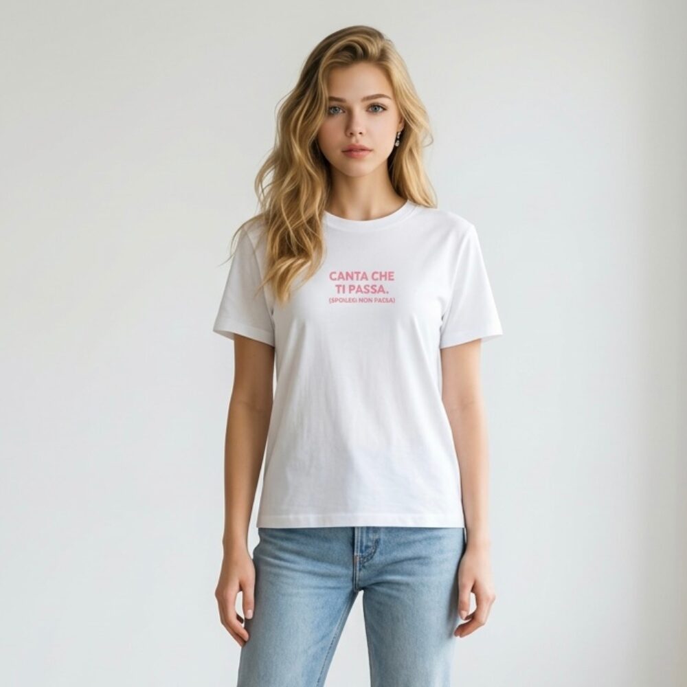 T-shirt Bianca Ironica