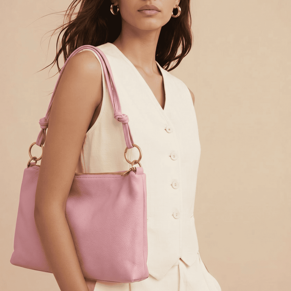 Borsa Rosa Morbida Chic