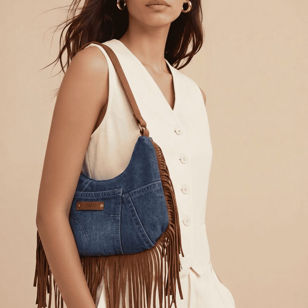 Mini Bag Jeans e Frange