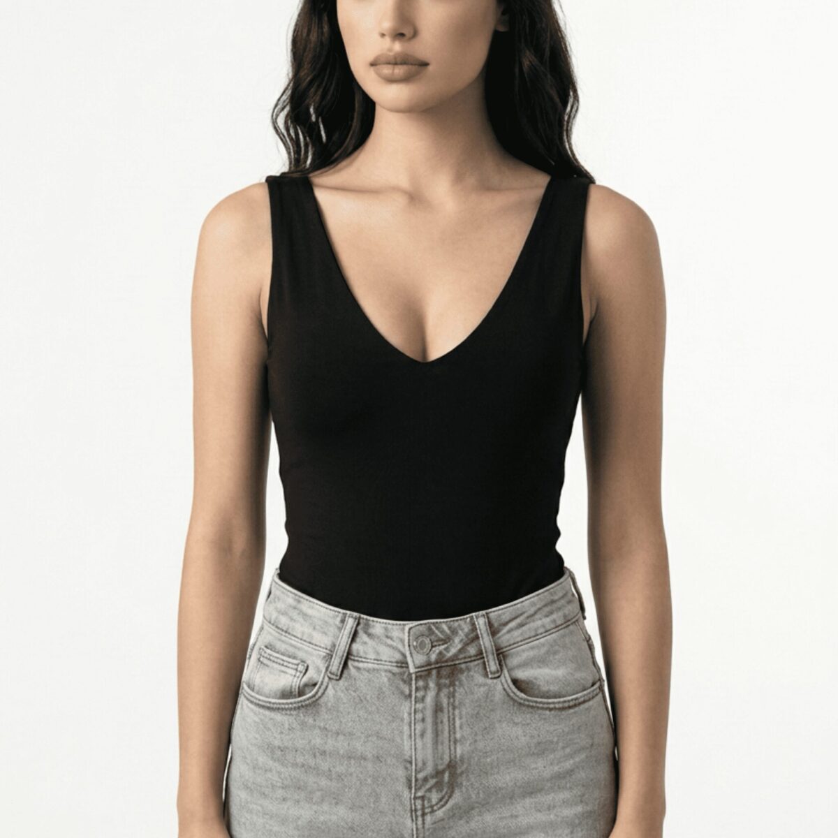 Bodysuit Nero Scollo V