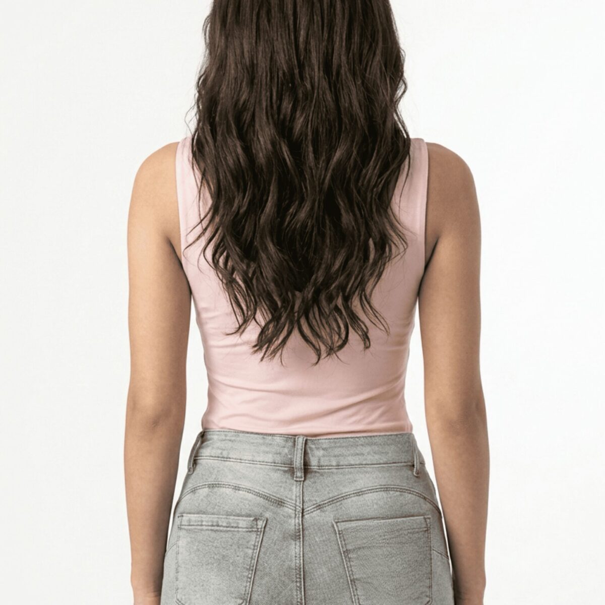 Bodysuit Rosa Scollo V - immagine 3