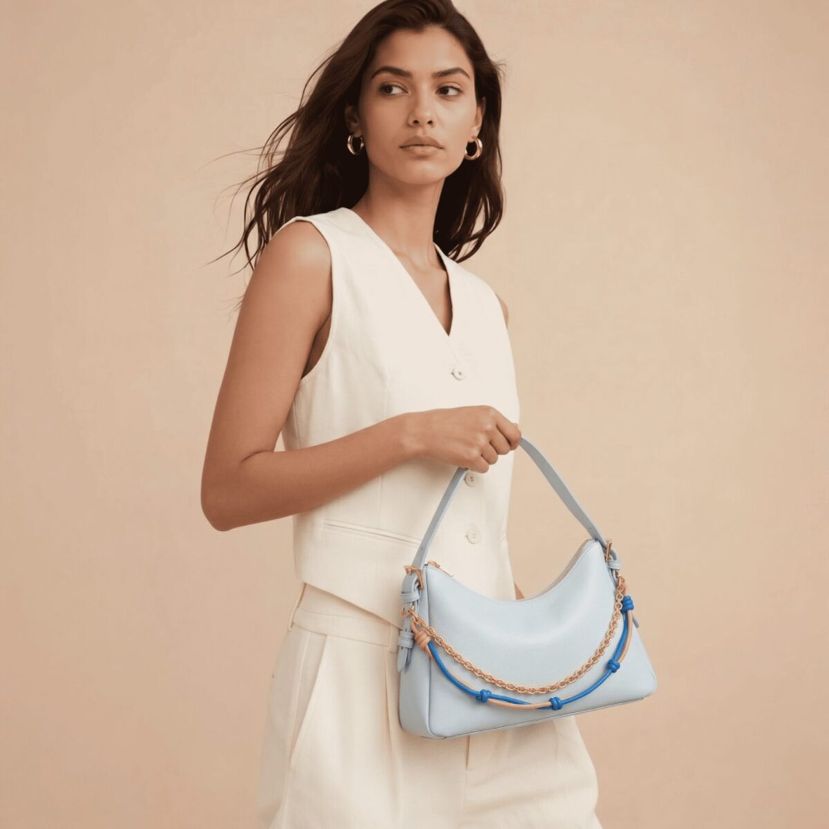 Borsa Azzurra Stile Chic