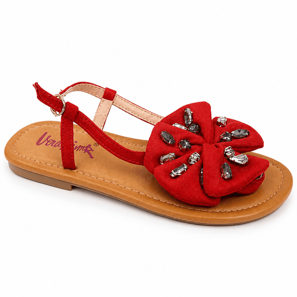 Infradito Fiore Strass Rosso - immagine 3
